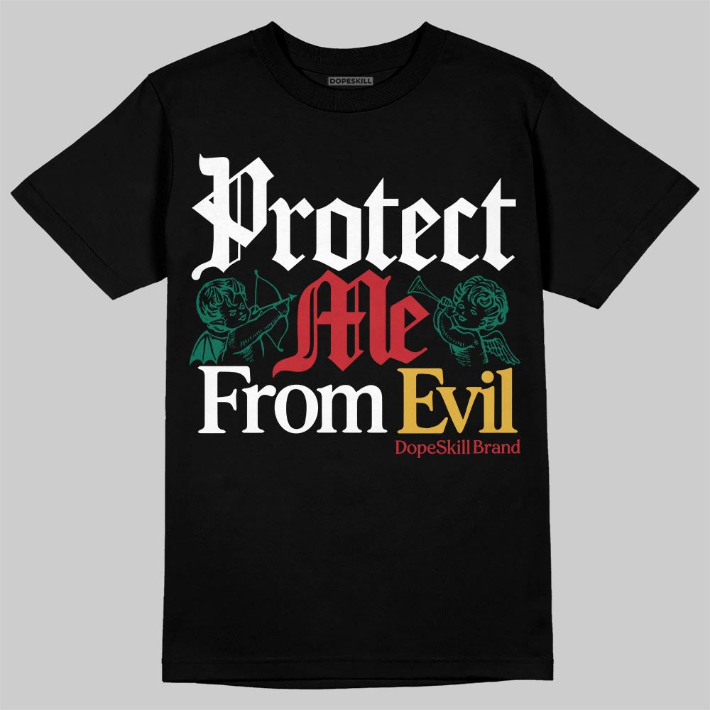 Jordan 3 Mexico 'El Vuelo' DopeSkill T-Shirt Protect Me From Evil Graphic Streetwear - Black