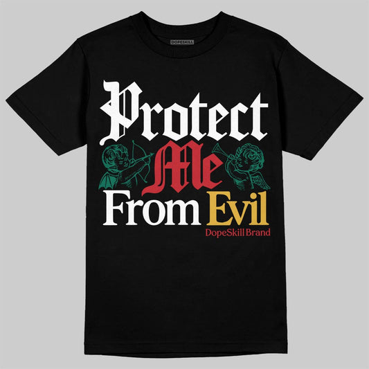 Jordan 3 Mexico 'El Vuelo' DopeSkill T-Shirt Protect Me From Evil Graphic Streetwear - Black