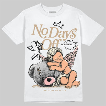 Nike Air Force 1 Low Canvas “Linen” DopeSkill T-Shirt New No Days Off Graphic Streetwear - White