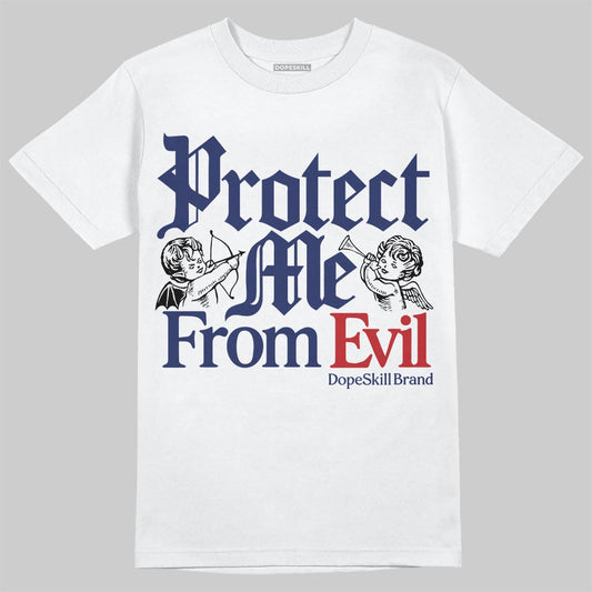 Jordan 11 “Rare Air” DopeSkill T-Shirt Protect Me From Evil Graphic Streetwear - White 