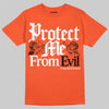 Jordan 1 Retro High OG Shattered Backboard (2025) DopeSkill T-Shirt Protect Me From Evil Graphic Streetwear - Orange