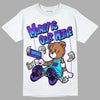 Jordan 6 "Aqua" DopeSkill T-Shirt Money Is Our Motive Bear Graphic Streetwear - White 