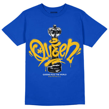 Royal Blue Sneakers DopeSkill Royal Blue T-shirt Queen Chess Graphic Streetwear