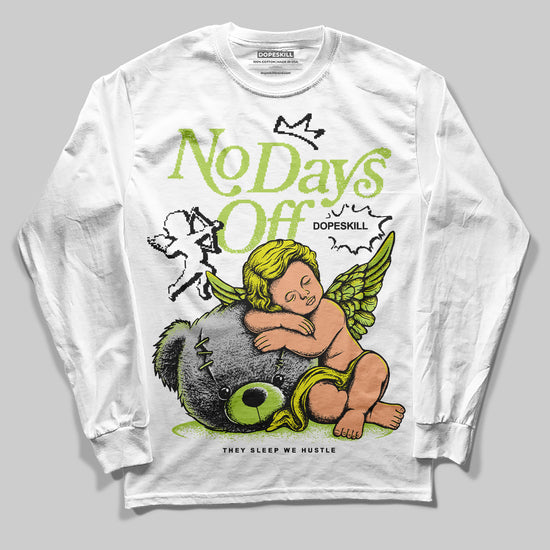 Jordan 13 Retro Bright Cactus DopeSkill Long Sleeve T-Shirt New No Days Off Graphic Streetwear - White