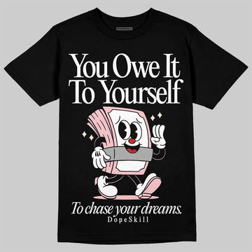 ASICS Gel-Nimbus 10.1 Strawberry DopeSkill T-Shirt Owe It To Yourself Graphic Streetwear - Black