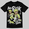 Jordan 4 GS “Light Lemon Twist” DopeSkill T-Shirt No Risk No Story Graphic Streetwear - black