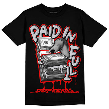 Jordan 2 Retro "Black Cement" DopeSkill T-Shirt Paid In Full Graphic Streetwear - Black