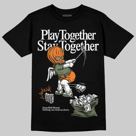Jordan 4 Retro OG SP Undefeated (2025) DopeSkill T-Shirt Play together, Stay together Graphic Streetwear - black