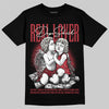 Jordan 4 “Sierra Red" DopeSkill T-Shirt Real Lover Graphic Streetwear - Black