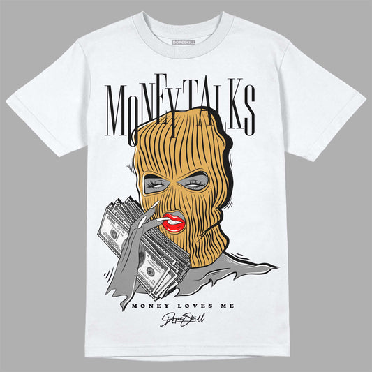 Jordan 11 "Gratitude" DopeSkill T-Shirt Money Talks Graphic Streetwear - White