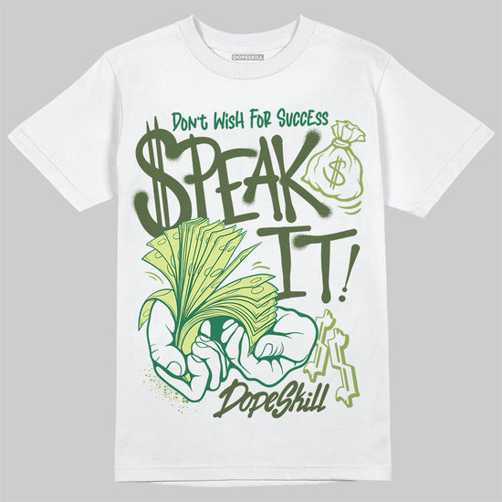 Foamposite Pro 'Pine Green' DopeSkill T-Shirt Speak It Graphic Streetwear - White