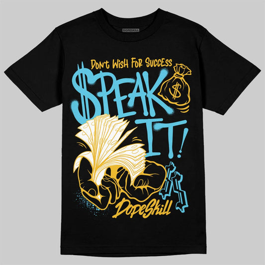 Jordan 11 Retro Gamma Blue (2025) DopeSkill T-Shirt Speak It Graphic Streetwear - Black
