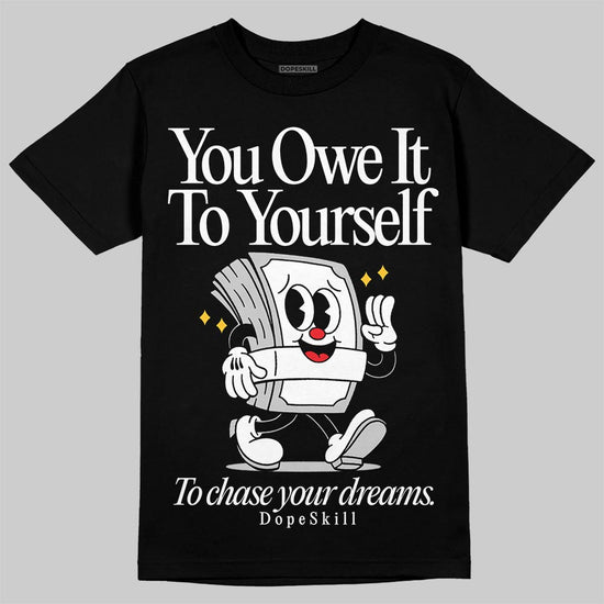 Air Foamposite One 'Triple White' DopeSkill T-Shirt Owe It To Yourself Graphic Streetwear - black