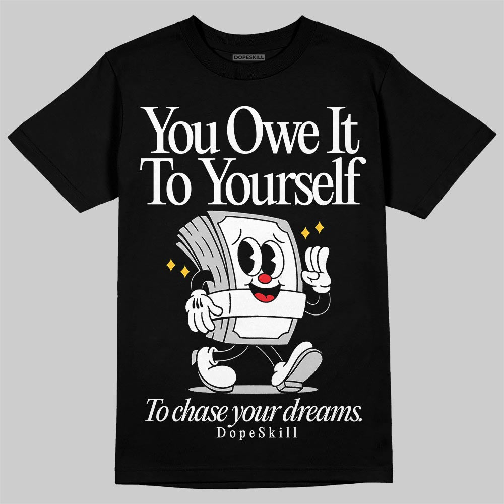 Air Foamposite One 'Triple White' DopeSkill T-Shirt Owe It To Yourself Graphic Streetwear - black