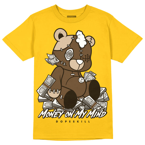 Yellow Sneakers DopeSkill Gold T-shirt MOMM Bear Graphic Streetwear