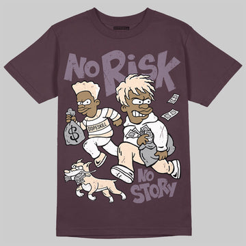 A Ma Maniere x Air Jordan 4 "Phantom" DopeSkill Maroon T-shirt No Risk No Story Graphic Streetwear