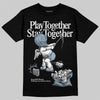 Jordan 40 “Blue Suede” DopeSkill T-Shirt Play together, Stay together Graphic Streetwear - Black
