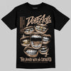 Jordan 4 Retro Cozy Girl DopeSkill T-Shirt The Mouth With No Droughts Graphic Streetwear - Black