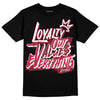 Jordan 1 Retro High '85 OG Metallic Burgundy DopeSkill T-Shirt LOVE Graphic Streetwear - Black