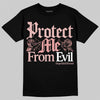 Jordan 40 “Dusty Rose” DopeSkill T-Shirt Protect Me From Evil Graphic Streetwear - black