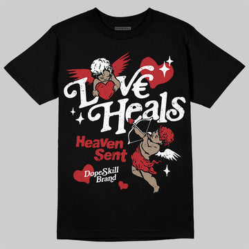 Jordan 1 Retro High OG Black Toe Reimagined DopeSkill T-Shirt New Love Heals Graphic Streetwear - Black