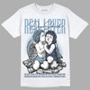 Jordan 1 Mid Diffused Blue DopeSkill T-Shirt Real Lover  Graphic Streetwear - White 