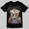 Jordan 4 Retro Lakers DopeSkill T-Shirt Rich Youth Graphic Streetwear - black