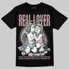 Jordan 4 Retro Valentine's Day (2026) (GS) DopeSkill T-Shirt Real Lover Graphic Streetwear - black