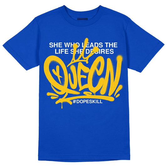 Jordan 14 “Laney” DopeSkill Varsity Royal T-Shirt Queen Graphic Streetwear