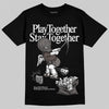 Jordan 4 Retro Cave Stone DopeSkill T-Shirt Play together, Stay together Graphic Streetwear - Black