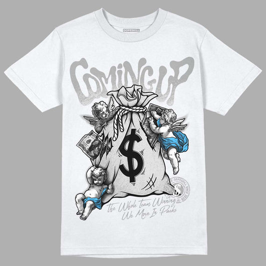 Dunk Low ‘Pure Platinum’ DopeSkill T-Shirt Money Bag Coming Up Graphic Streetwear - White