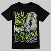 Air Max 95 Big Bubble Neon Yellow DopeSkill T-Shirt Real Ones Move In Silence Graphic Streetwear - Black