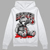 Jordan Spizike Low Bred DopeSkill Hoodie Sweatshirt Sick Bear Graphic Streetwear - White 