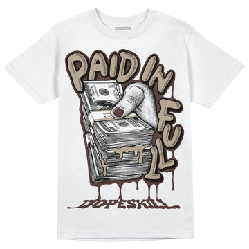Jordan 1 High OG “Latte” DopeSkill T-Shirt Paid In Full Graphic Streetwear - White