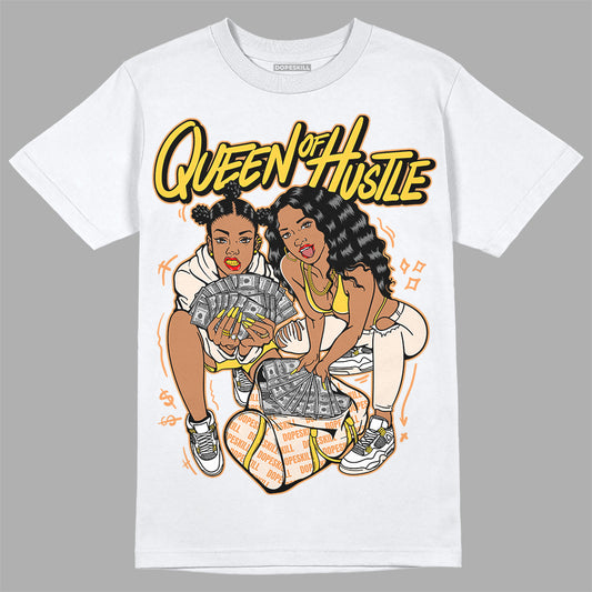 Jordan 4 "Sail" DopeSkill T-Shirt Queen Of Hustle Graphic Streetwear - Ưhite