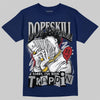 Jordan 12 Retro French Blue (2025) DopeSkill T-Shirt Sorry I've Been Trappin Graphic Streetwear - navy