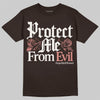 Jordan 1 High OG “Baroque Brown” DopeSkill T-Shirt Protect Me From Evil Graphic Streetwear - Dark Chocolate