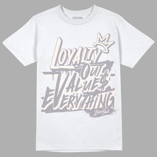 Jordan 2 Cement Grey DopeSkill T-Shirt LOVE Graphic Streetwear - White