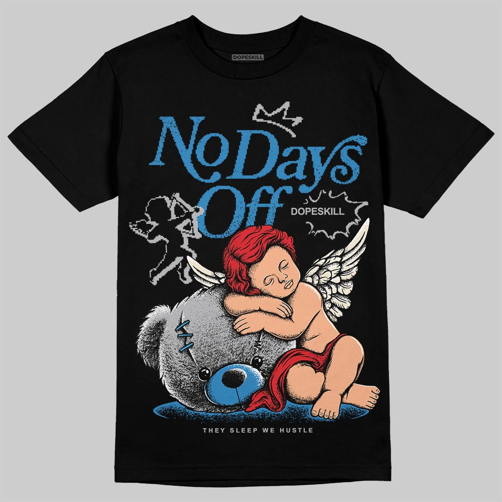 Jordan 3 Retro OG Rare Air DopeSkill T-Shirt New No Days Off Graphic Streetwear - Black