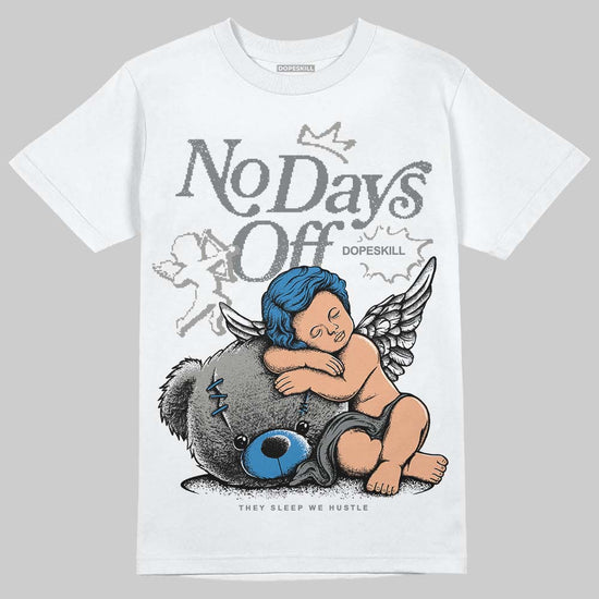 Jordan 9 Cool Grey DopeSkill T-Shirt New No Days Off Graphic Streetwear - White