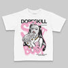 Jordan 12 GS “Pearl Pink” DopeSkill Toddler Kids T-shirt Stay It Busy Graphic Streetwear - White