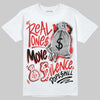 Jordan 13 Retro OG Chicago (2026) DopeSkill T-Shirt Real Ones Move In Silence Graphic Streetwear - White