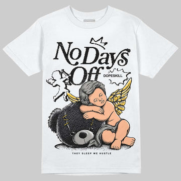 Jordan 3 Retro Black Cat DopeSkill T-Shirt New No Days Off Graphic Streetwear - White