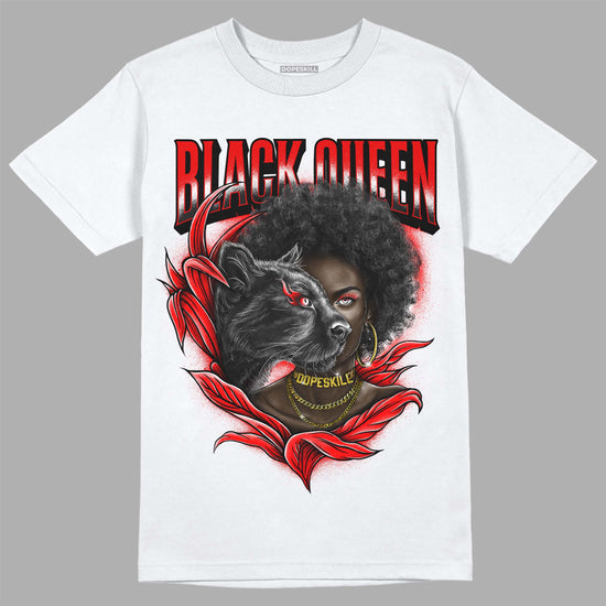 Jordan 1 Retro High OG "Satin Bred" DopeSkill T-Shirt New Black Queen Graphic Streetwear - White