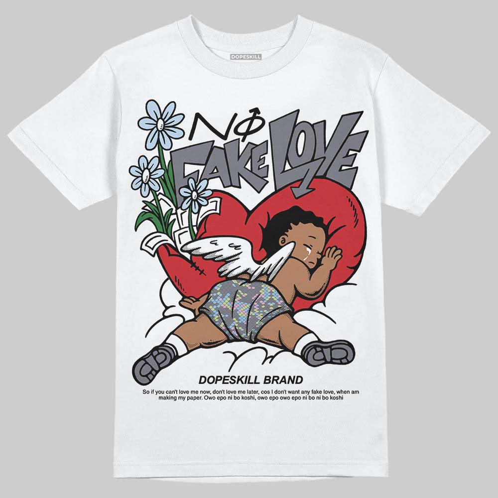 Jordan 11 Low CNY “Year of the Snake” DopeSkill T-Shirt No Fake Love Graphic Streetwear - White