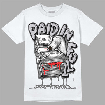 Grey Sneakers DopeSkill T-Shirt Paid In Full Graphic Streetwear - White