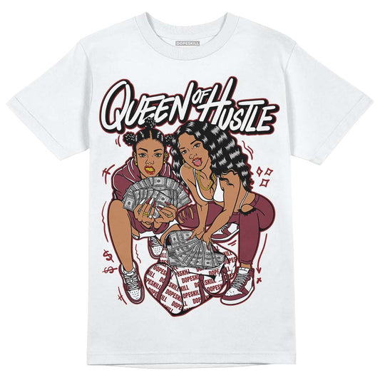 Jordan 1 Retro High OG “Team Red” DopeSkill T-Shirt Queen Of Hustle Graphic Streetwear - White