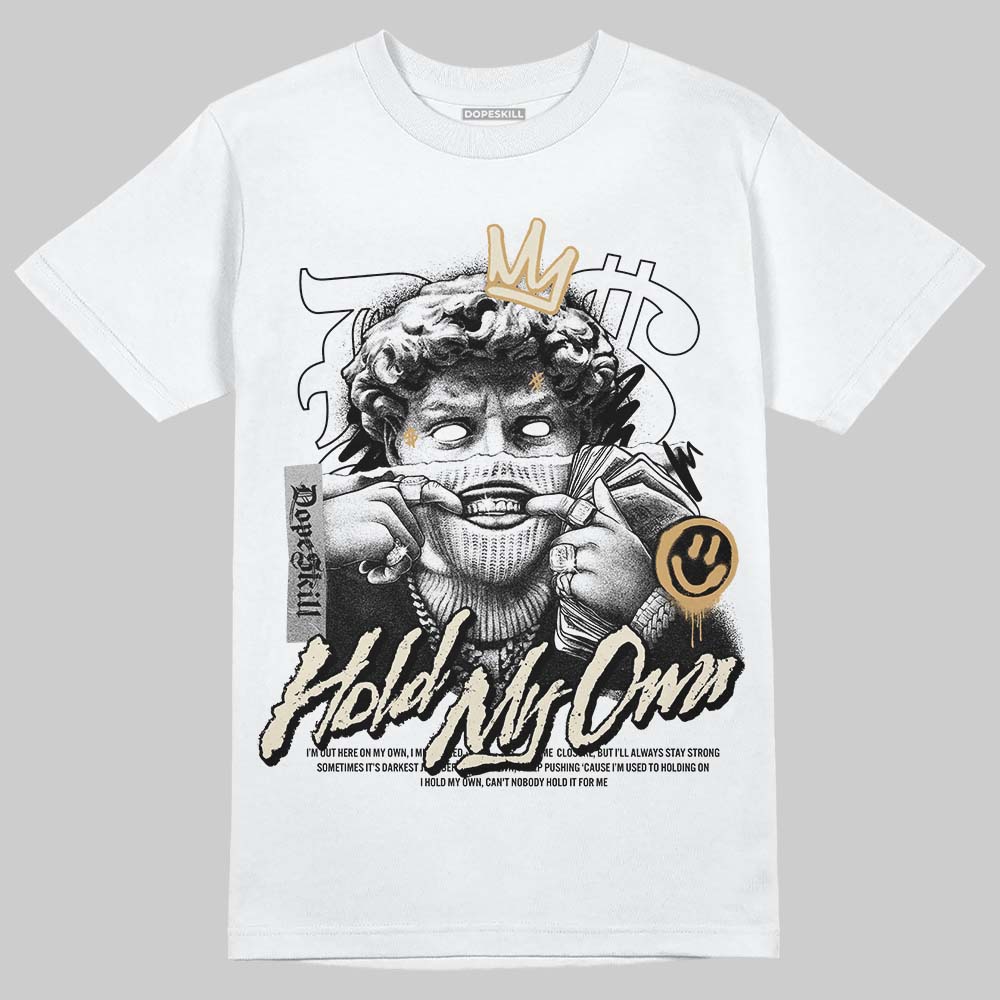 Jordan 5 Retro Reverse Metallic DopeSkill T-Shirt New Hold My Own Graphic Streetwear - White