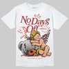 Nigel Sylvester x Air Jordan 4 ‘Brick by Brick’ DopeSkill T-Shirt New No Days Off Graphic Streetwear - White