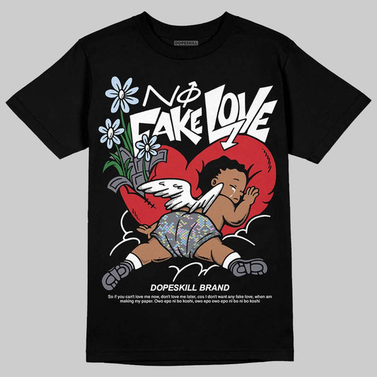 Jordan 11 Low CNY “Year of the Snake” DopeSkill T-Shirt No Fake Love Graphic Streetwear - Black